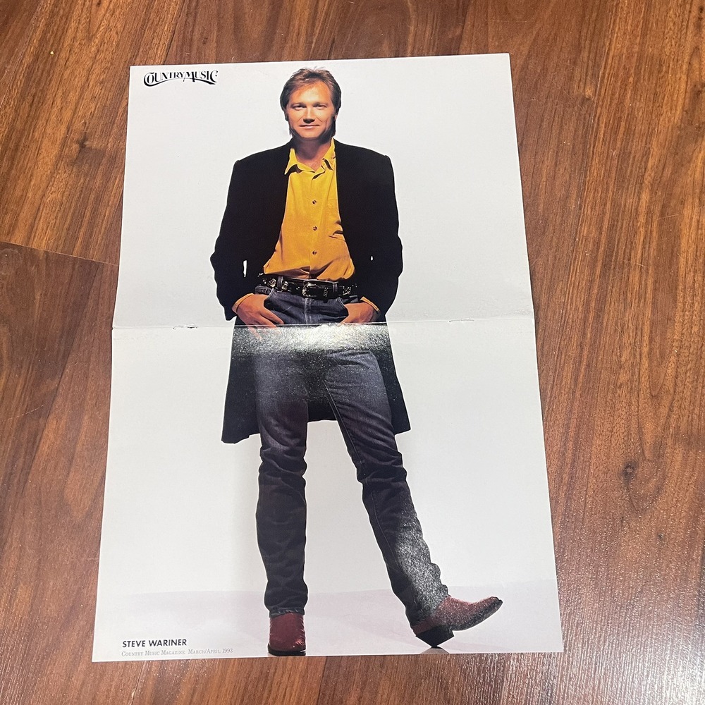 1993 Vintage Country‎ Music Magazine Poster Steve Wariner 1 Side 8x10.5